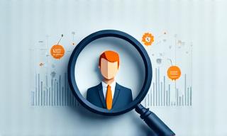 Gráfico de una lupa sobre un perfil de persona, simbolizando búsqueda de talento ejecutivo